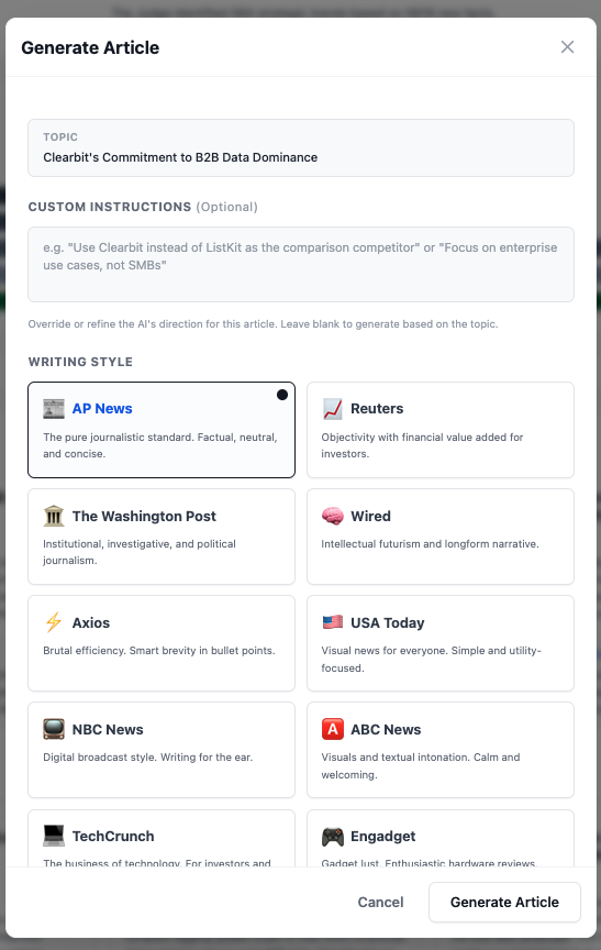 Agentic Content Workflows